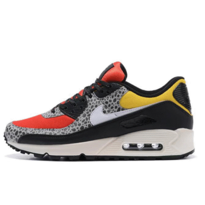 Air Max 90 SE Safari Chile Red Pollen Sneaker (Unisex) (Up to Size 12)