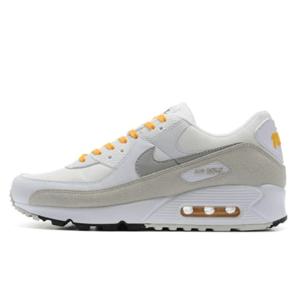 Air Max 90 Light Bone University Gold Sneaker (Unisex) (Up to Size 12)