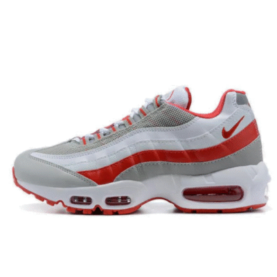 Air Max 95 Recraft Grey Fog Hyper Red Sneaker (Unisex) (Up to Size 12)