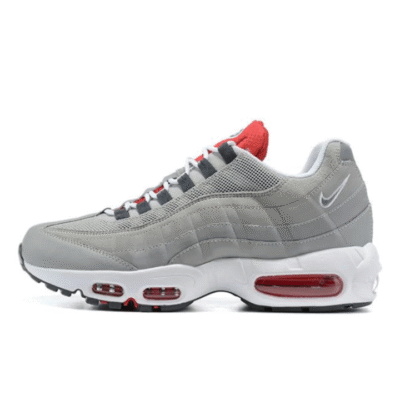 Air Max 95 Grey Navy Crimson Sneaker (Unisex) (Up to Size 12)