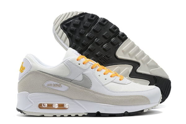 Air Max 90 Light Bone University Gold Sneaker (Unisex) (Up to Size 12)