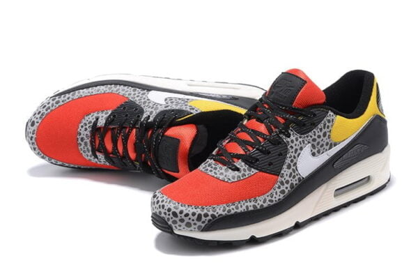 Air Max 90 SE Safari Chile Red Pollen Sneaker (Unisex) (Up to Size 12)