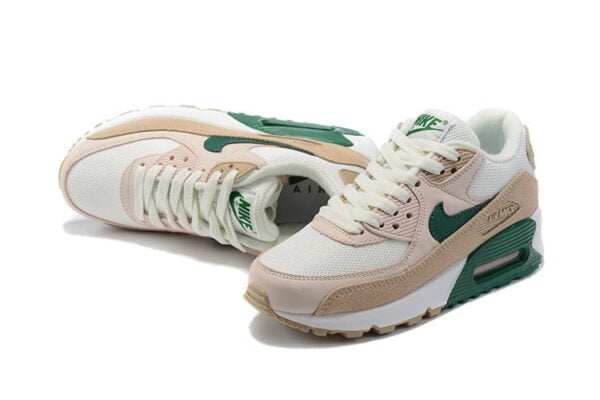 Ladies Air Max 90 Light Bone Dutch Green Sneaker