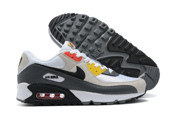 Air Max 90 Premium "Peace & Love" White-Black-Dust Sneaker (Unisex) (Up to Size 12)