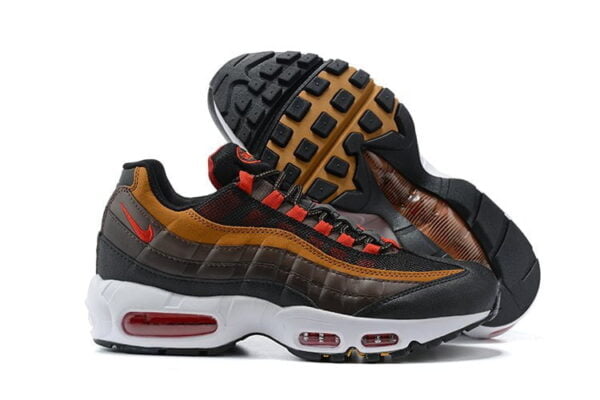 Air Max 95 Yukon Brown University Red Sneaker (Unisex) (Up to Size 12)