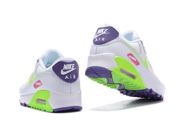 Ladies Air Max 90 White Neon Sneaker