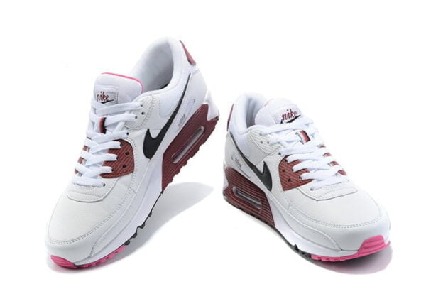 Air Max 90 Maroon-Accented Sneaker (Unisex) (Up to Size 12)