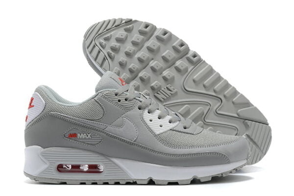 Air Max 90 Grey Red Sneaker (Unisex) (Up to Size 12)