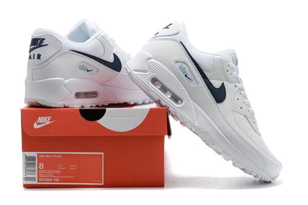 Air Max 90 White Thunder Blue Sneaker (Unisex) (Up to Size 12)