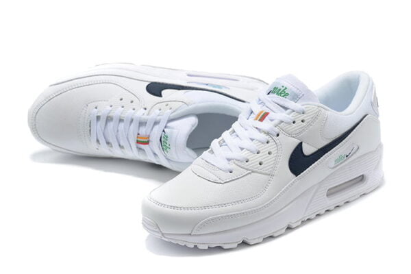 Air Max 90 White Thunder Blue Sneaker (Unisex) (Up to Size 12)