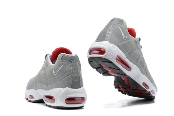 Air Max 95 Grey Navy Crimson Sneaker (Unisex) (Up to Size 12)