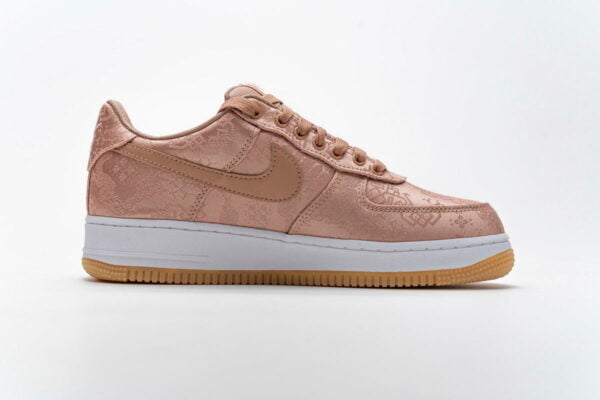 Air Force 1 Low Clot Rose Gold Silk Sneaker (Unisex) (Up to Size 12)