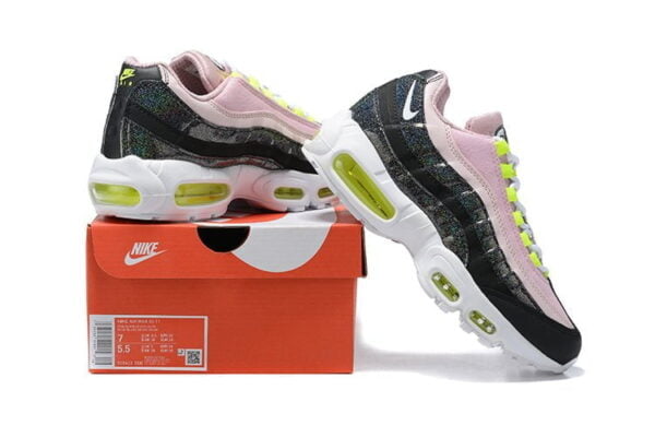 Ladies Air Max 95 Pink Glitter Sneaker