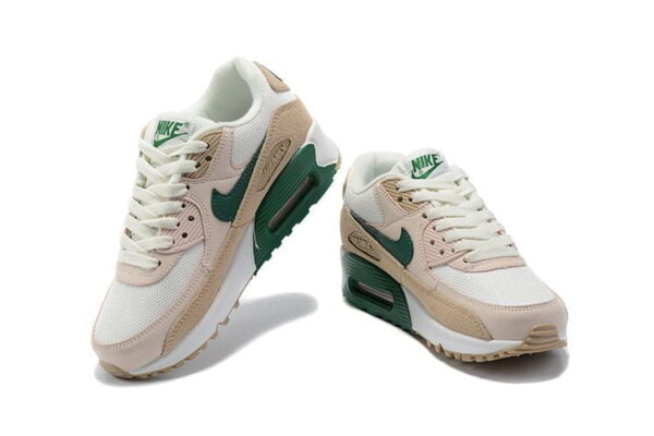 Ladies Air Max 90 Light Bone Dutch Green Sneaker