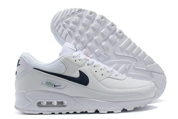 Air Max 90 White Thunder Blue Sneaker (Unisex) (Up to Size 12)