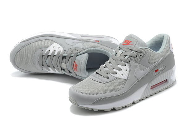 Air Max 90 Grey Red Sneaker (Unisex) (Up to Size 12)