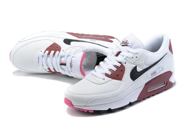 Air Max 90 Maroon-Accented Sneaker (Unisex) (Up to Size 12)