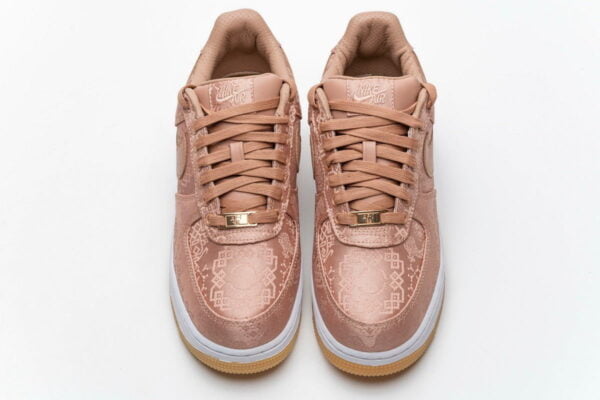 Air Force 1 Low Clot Rose Gold Silk Sneaker (Unisex) (Up to Size 12)