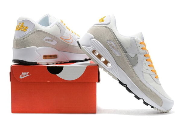 Air Max 90 Light Bone University Gold Sneaker (Unisex) (Up to Size 12)