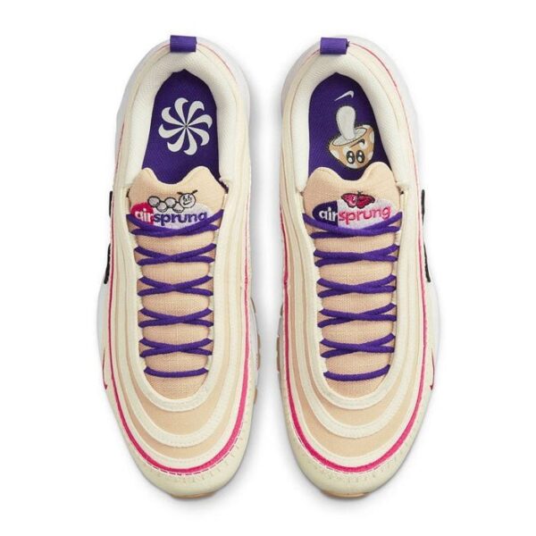 Air Max 97 Air Sprung Sail Pink Purple Sneaker (Unisex)