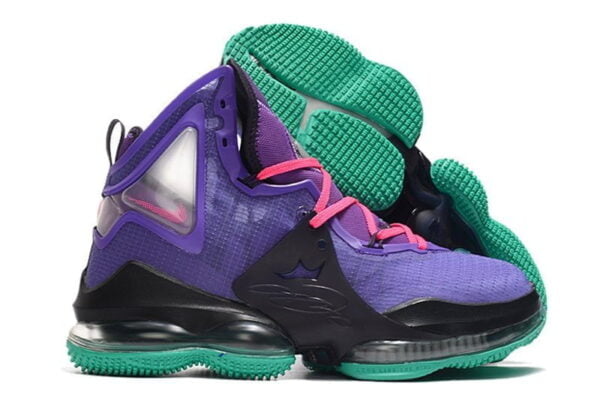 LeBron 19 Purple Teal Rainbow Shoe (Unisex)