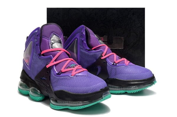 LeBron 19 Purple Teal Rainbow Shoe (Unisex)