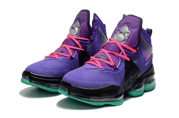 LeBron 19 Purple Teal Rainbow Shoe (Unisex)