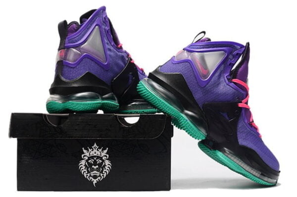 LeBron 19 Purple Teal Rainbow Shoe (Unisex)