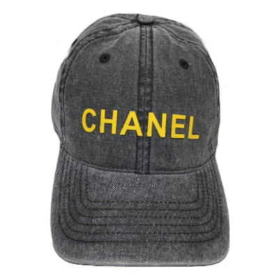 Chanel Monogram Grey Baseball Adjustable Cap