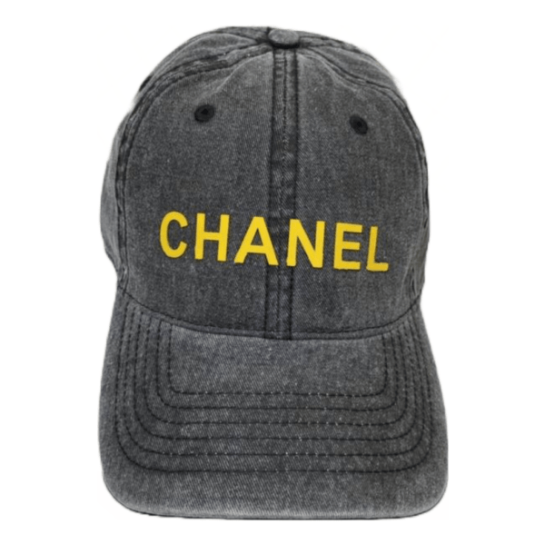 Chanel Monogram Grey Baseball Adjustable Cap