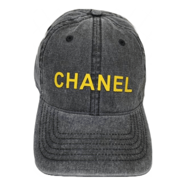 Chanel Monogram Grey Baseball Adjustable Cap