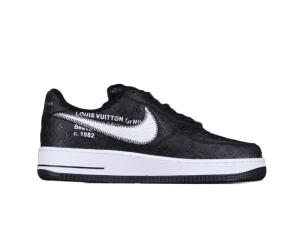 2022 Louis Vuitton x Air Force 1 Low Black White (Unisex)