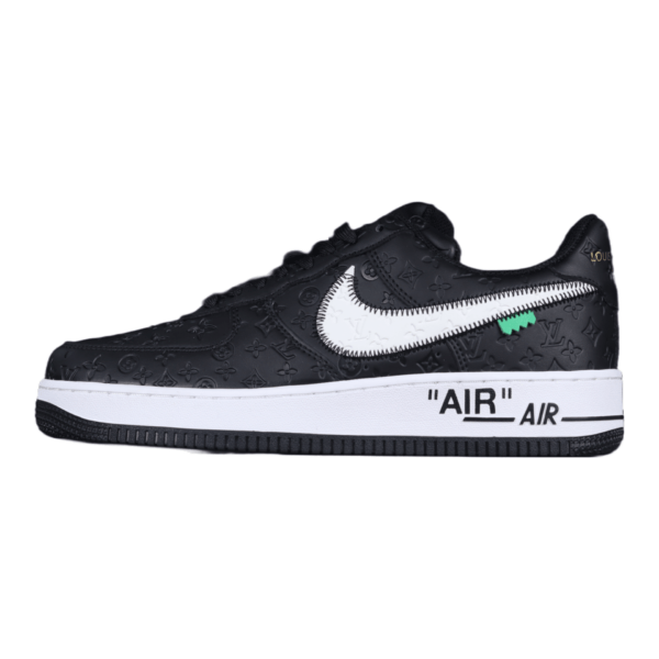 2022 Louis Vuitton x Air Force 1 Low Black White (Unisex)