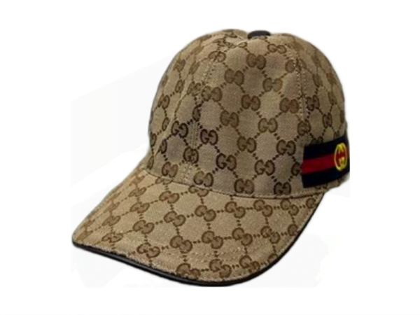 Gucci Original Ebony GG Canvas Baseball Cap with Web 081824