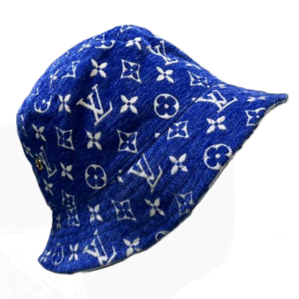 LV Blue Monogram Essential Bucket Hat M77850