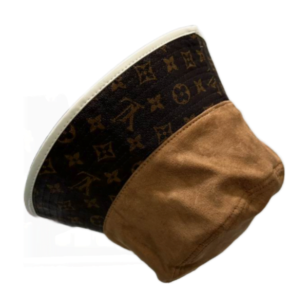 LV Leather Shadow Wheat Monogram Bucket Hat 072813