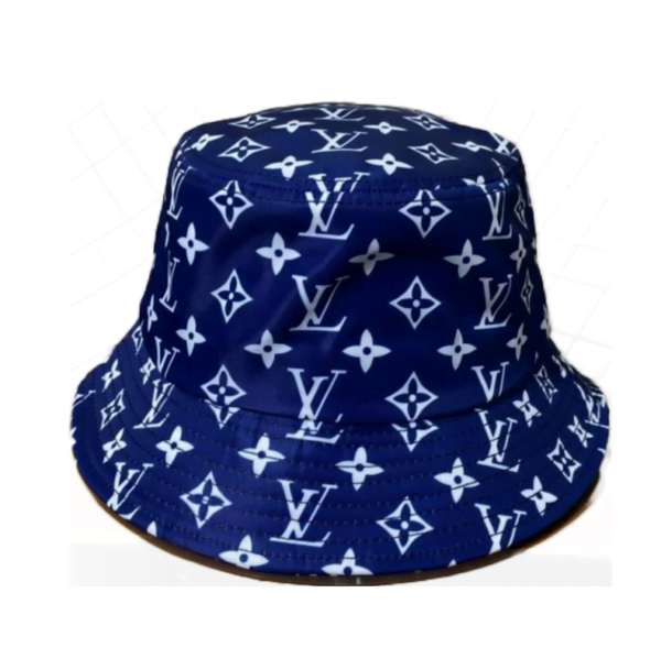 LV Monogram Blue Original Bucket Hat 081829