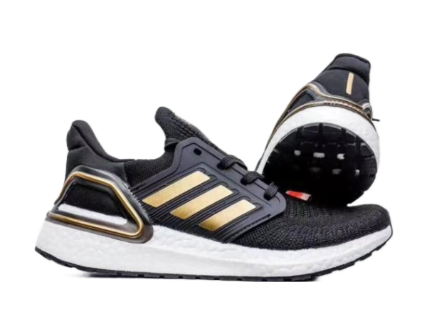 Ultra Boost 2.0 Black Gold White Sneaker (Unisex)