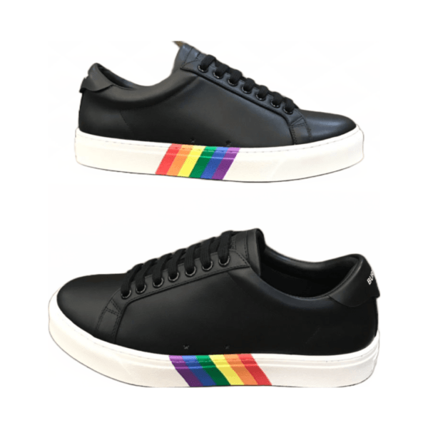 Burberry Leather Black Rainbow Shoe (Unisex)