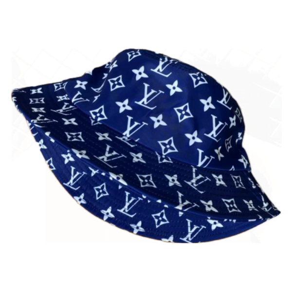 LV Monogram Blue Original Bucket Hat 081829