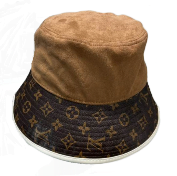 LV Leather Shadow Wheat Monogram Bucket Hat 072813