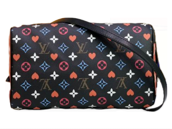 Louis Vuitton Speedy Bandolier 25 Game On Black Rainbow Navy Shoulder Bag