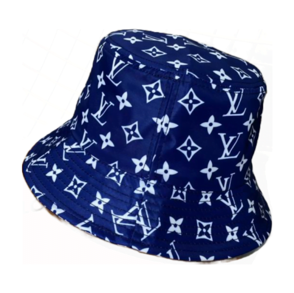 LV Monogram Blue Original Bucket Hat 081829