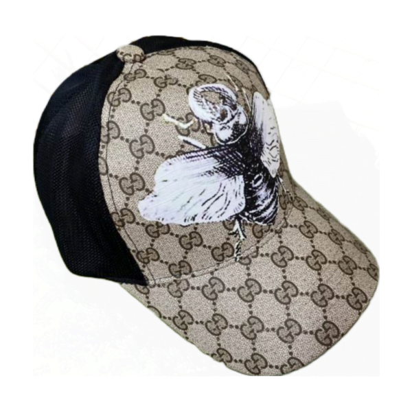 Gucci Bumblebee Print GG Supreme Baseball Cap 080328