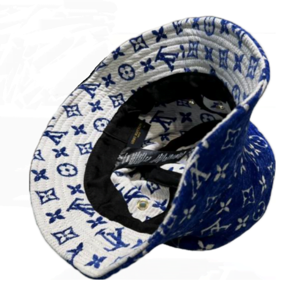 LV Blue Monogram Essential Bucket Hat M77850