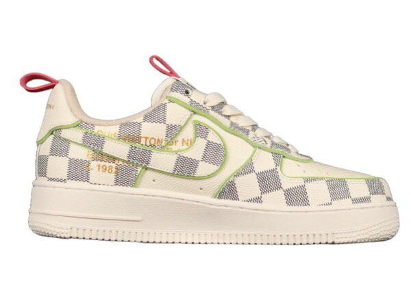 2022 Louis Vuitton x Air Force 1 Low White Checker (Unisex)