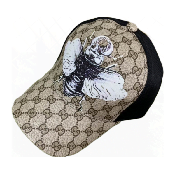 Gucci Bumblebee Print GG Supreme Baseball Cap 080328