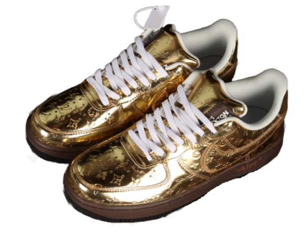 2022 Louis Vuitton x Air Force 1 Low Metallic Gold (Unisex)