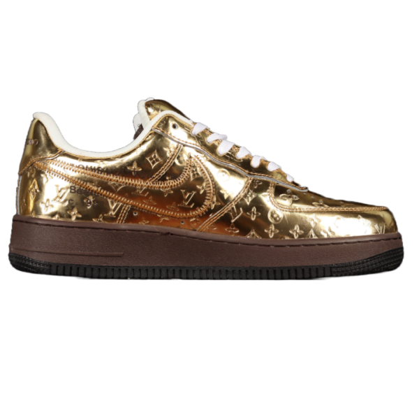 2022 Louis Vuitton x Air Force 1 Low Metallic Gold (Unisex)