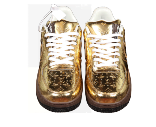 2022 Louis Vuitton x Air Force 1 Low Metallic Gold (Unisex)